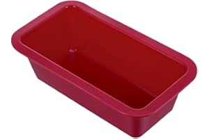 MIFUNER Multifunctional Silicone Wood Glue Applicator Tray for Woodworking, Easy Clean Watercolor Mixing Palette Bowl, Used as Paint Mixing and DIY Crafts. Rectangle Red Tray