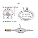 TERNENCE Metal Chastity Device Male Comfortable Virginity Lock Chastity Belt with Small Cage (1.57 inch / 40mm)