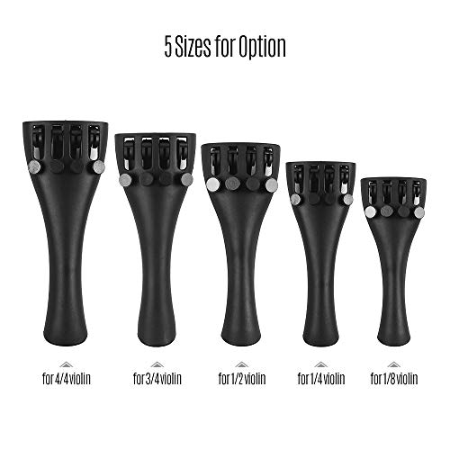 image for Kalaok Carbon Fiber Violin Fiddle Tailpiece for 1/2 Violins with Four 