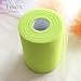 Ling's moment Apple Green 6 Inch x 100 Yards Tulle Roll Spool Fabric Table Runner Chair Sash Bow Tutu Skirt Sewing Crafting Fabric Wedding Party Gift Ribbon