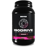 Driven Nutrition IsoDrive Whey Isolate Protein Powder 2lb (Chocolate) – 25g Protein, Enzyme Enhanced for Absorption, Ultra Clean