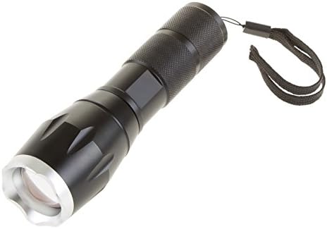 Tactical Flashlights CREE LED Tactical Zoom 3 AAA Batteries Bright 1000 Lumen Aluminum Alloy Includes Wrist Lanyard for Easy Carry