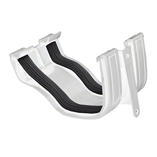 Polypipe ROG02W White Ogee Extra Capacity Gutter Union/Joiner White 130 x 70mm
