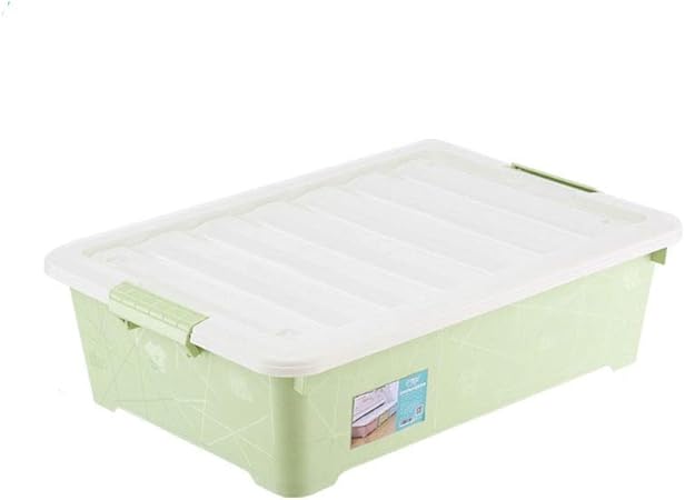 Caja de Almacenamiento Inferior de Cama Plana cajón de plástico Cama Debajo de la Ropa del