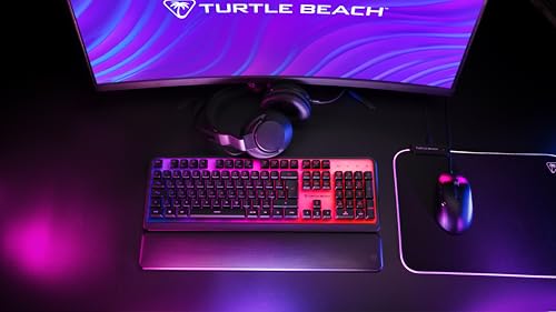 Turtle Beach Magma - Membrane RGB Gaming Keyboard mit Membrantasten, Advanced Anti-Ghosting, Easy-Shift Technologie, RGB-Beleuchtung, abnehmbare Handballenauflage 2