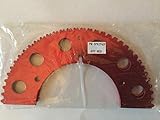 Go Kart Racing Sprocket - Aluminum 2-piece - For Use with #35 Chain (69, Red)