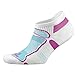 Balega Ultralight Lightweight Performance No Show Athletic Running Socks for Men and Women (1 Pair), White/Berry/Aqua, Medium