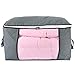 Jumbo Zippered Storage Bag for Closet King Comforter, Pillow, Quilt, Bedding, Clothes, Blanket Organizers with Large Clear Window & Carry Handles Space Saver primary