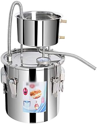 Enjoy4Life- 2.6~14.5 Gallons of Small Non-electrically Heated Pure Dew/Distilled Water Distillation Equipment,Moonshine Still Brewing Liqueur Fruit Wine Brandy Fermented Food