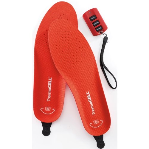 ThermaCELL Heated Insoles - (Red, Medium)