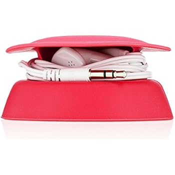 Budley - Tangle-Free Earphone/Earbud Case, Compact Storage System, Silicone (Red, Set of 1)