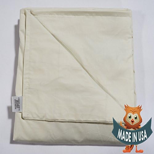 Child Small Weighted Blanket by Sensory Goods 7lb Heavy Pressure - Cream - 100% Organic (30'' x 48'')