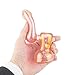 SZZX Pipe 6 inch Newest Hand-Made Portable Art Collection Glass(Gold Pink)