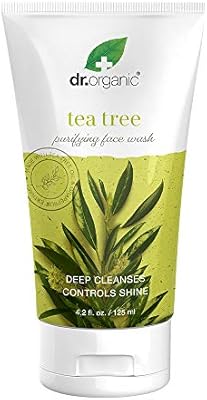 dr organic tea tree face wash