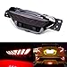 iJDMTOY Smoked Lens Red LED Center Rear Fog Light Assembly Compatible With 2017-up Toyota C-HR, Functions as Rear Fog Driving & Brake Tail Lamp