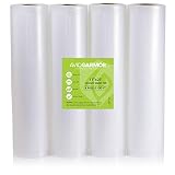 Food Saver Bags Rolls 4 Pack 11" x 25 Feet for Foodsaver, Seal a Meal Vacuum Sealer FITS INSIDE MACHINE STORAGE AREA Heavy Duty, Sous Vide Vaccume, Cut to Size Roll BPA Free 100 Feet Avid Armor