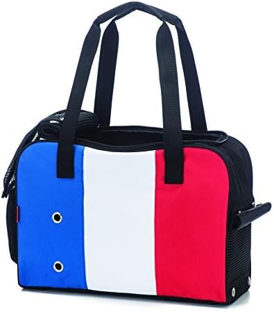 Prefer Pets 909 Unity Tote Pet Carrier (Blue, White, Red) - Perfect for Small Animals, Dogs and Cats