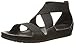 crocs Women's Anna Ankle Strap Gladiator Sandal, Black, 7 M US
