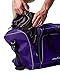 Athletico Bowling Bag for Single Ball - Single Ball Tote Bag With Padded Ball Holder - Fits a Single Pair of Bowling Shoes Up to Mens Size 14 (Purple)