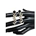 tianshiya Women's Fashion Earrings Y/S Letter Shaped Designed Ear Stud Rose Gold 1X2 (Black)
