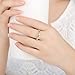 BAMOER 925 Sterling Silver Star Trail Ladies Nice Stacking Engagement Ring for Women Teen Girls Promise Ring Size 6-9 (8)