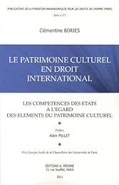 Le  patrimoine culturel en droit international