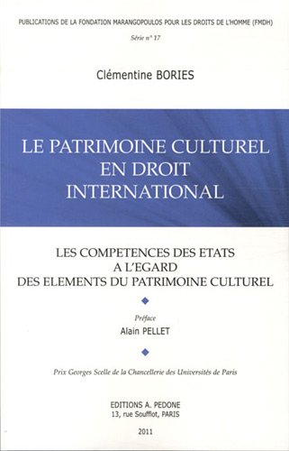 Le  patrimoine culturel en droit international