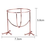 Hestya Makeup Sponge Holder Egg Sponge Stand Puff Display Stand Dryer Rack Makeup Sponge Support (Sponge is not included), 2 Pieces, Rose Gold