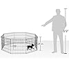 BUNNY-BUSINESS-8-Panel-Playpen-Suitable-for-Rabbits-Guineas-Dogs-and-Cats-Small-Black BUNNY BUSINESS 8 Panel Playpen Suitable for Rabbits/ Guineas/ Dogs and Cats, Small, Black
