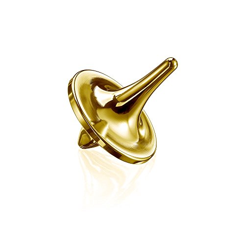 ForeverSpin 24kt Gold Plated(Mirror-Finish) Spinning Top - World Famous Metal Spinning Tops