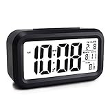 Ewtto Smart Digital Desktop Large LCD Display Alarm