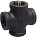 Mueller Industries 521-003Hc 1/2-Inch Black Cross Pipe Tees