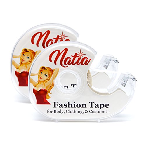 NATIA Double-sided Transparent Flash Fashion Lingerie Costume Tape (2-pack)
