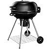 BEAU-JARDIN-225-Inch-Charcoal-Grill-with-Large-Cooking-Grate-Heavy-Duty-BBQ-Grill-Charcoal-Portable-Premium-Kettle-Grill-with-Warming-Grate-Outdoor-Camping-Picnic-Round-Standing-Barbecue-Grills