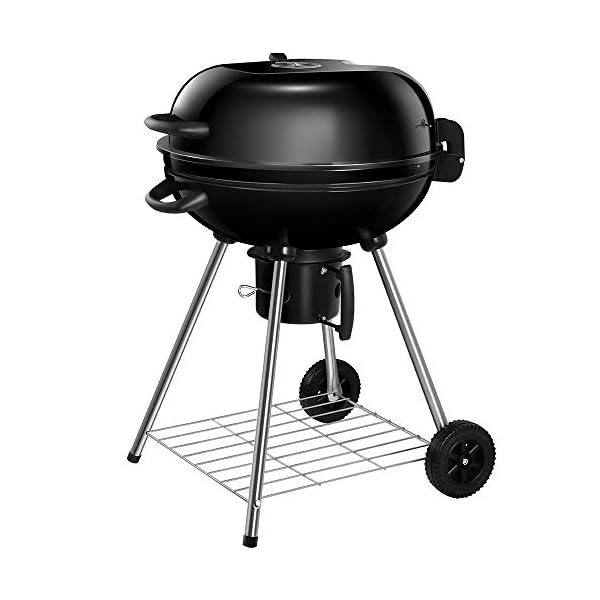 BEAU-JARDIN-225-Inch-Charcoal-Grill-with-Large-Cooking-Grate-Heavy-Duty-BBQ-Grill-Charcoal-Portable-Premium-Kettle-Grill-with-Warming-Grate-Outdoor-Camping-Picnic-Round-Standing-Barbecue-Grills