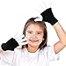 HITOP MAGIFIRE Flashing Colorful LED Light Up Show Gloves, Novelty (Kids, Whole Fingers)