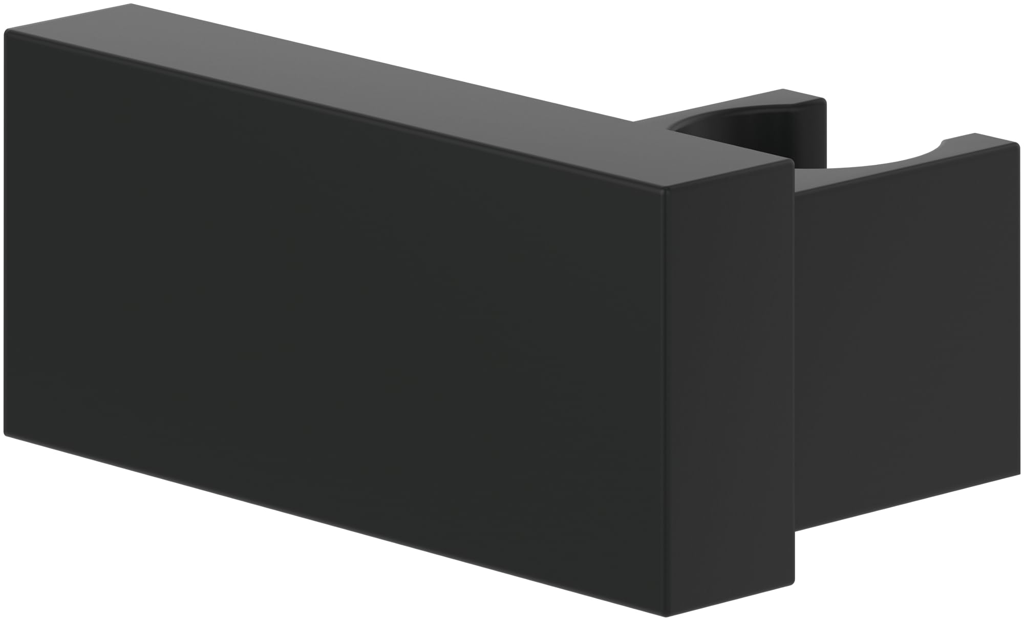 Villeroy & Boch Universal Showers Hand Shower Holder Wall Mounted Shower Head Holder Heavy Duty Brass Compatible with Many Hand Showers Square Matt Black