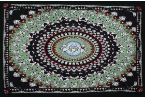 Marissa World Trading Grateful Dead Bear GRATEFUL DEAD tapestry GD BLACK DANCING BEAR TAPESTRY