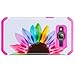 GALAXY WIRELESS Galaxy S7 Edge Case, Samsung Galaxy S7 Edge [Shock Absorption/Impact Resistant] Hybrid Dual Layer Armor Defender Protective Case Cover for Galaxy S7 Edge, Pink Sunflower
