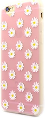 Caselegance_ iPhone 6/6s 4.7" Hand Drawn Watercolor Cute Beautiful Fairy TPU Slim Fit Flexible Phone Case (Daisy Pink)