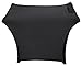 Rockville RSC5B Universal Black DJ Scrim Cloth Cover for X Stand, 360-Degree Coverage, Wrinkle-Resistant, Machine Washable, Perfect for Mobile DJs and Event Performers