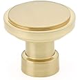 Emtek Haydon Cabinet Knob 1-1/4" Dimension, Satin Brass