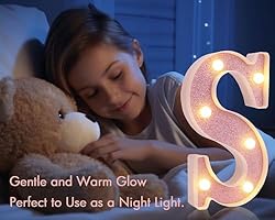 Dyingswan Led Light Up Letters, Pink Marquee LED