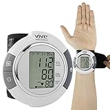 Vive Precision Blood Pressure Cuff Wrist - Automatic BPM - Digital Monitor BP Tester Machine - Portable, Accurate, Electronic, Home Meter Device - Auto Heart Reader for Pulse Rate - 1 Size Fits Most