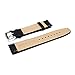 MOTONG 22mm Replacement Genuine Leather Watch Band For Motorola Moto 360 Watch 2nd Gen,Men's 46mm and Samsung Gear S3 Classic(Leather Black)