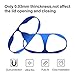 [2 Set] SHARKSBox Dust Guard for AirPods 2 Wireless Charging Case[Lifetime Replacements]Protect AirPods from Iron/Metal Shavings [Easy to Install] Upgrade Ultra Thin AirPods Dust-Proof Film-Blue