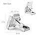 Universal Bike & Motorcycle Phone Mount, Lenmumu Adjustable Aluminum Bicycle Rack Handlebar Phone Holder, Compatiable iPhone X 7 | 7 Plus, 8 | 8 Plus, 6s | 6s Plus, Samsung Galaxy S7, S6, S5 (Silver)