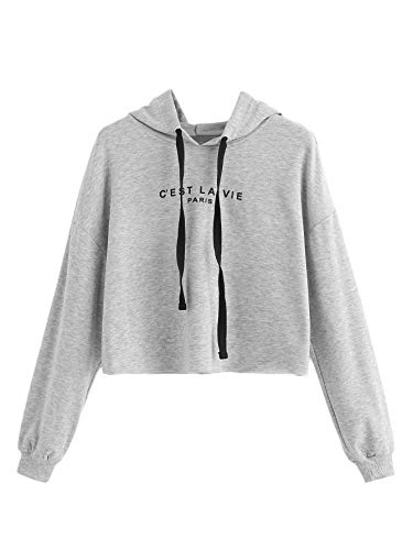 romwe cropped hoodie