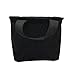 Mziart Small Fabric Storage Basket with Handle, Foldable Canvas Mini Storage Bin Organizer for Nursery Kids Toys Babies Room (Black Cat)