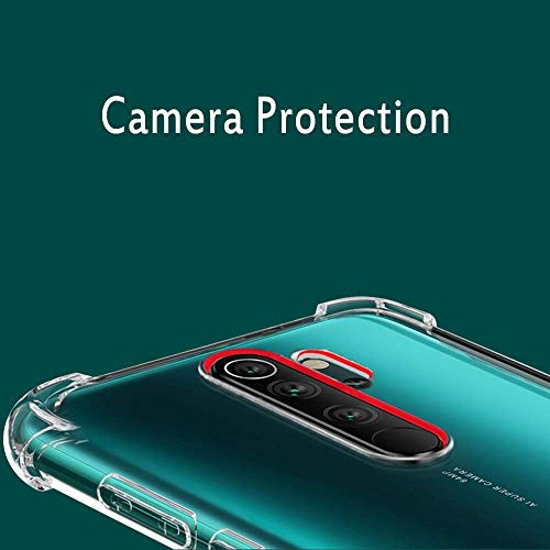 Tarkan Shock Proof Protective Soft Back Case Cover for Redmi Note 8 Pro (Transparent) [Bumper Corners with Air Cushion T